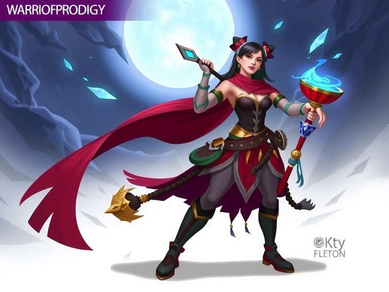 Anise Warrior Prodigy main protagonist in battle armor Anise Warrior Prodigy game hero character